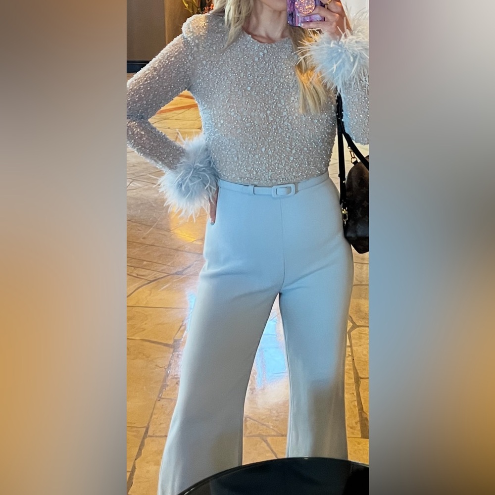 NADINE MERABI Amelia Blue Jumpsuit